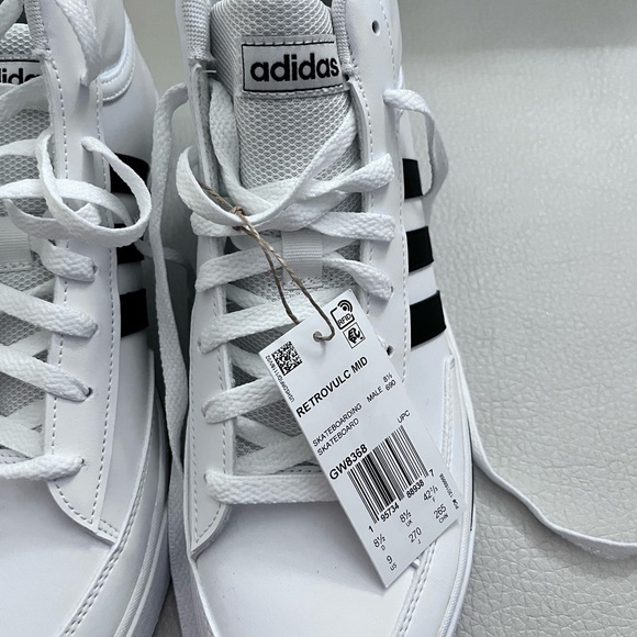 NWT - Adidas Men’s Retrovulc Mid Synthetic Leather Skateboard Shoes - Size 9 - Picture 8 of 8